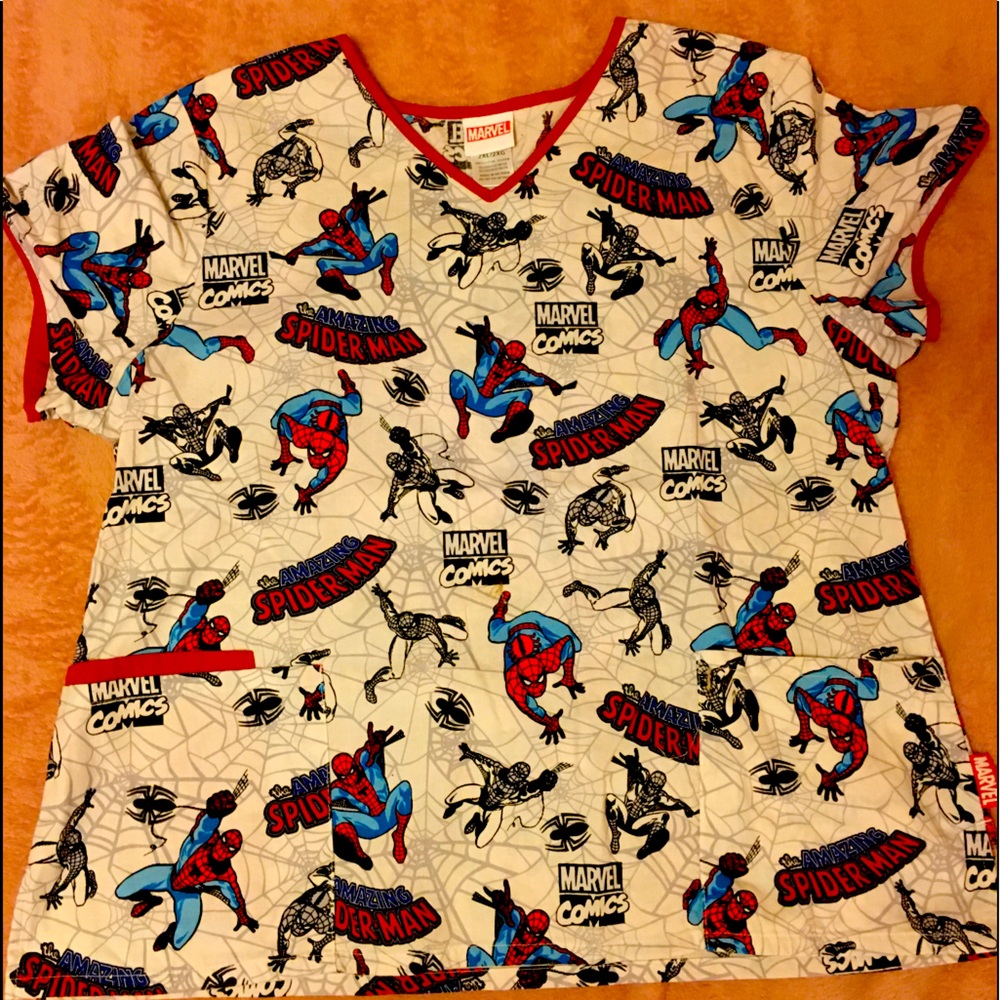 Spider-Man scrub top